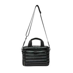 NEW THINK ROYLN women's stowaway toiletry case bag in peark black